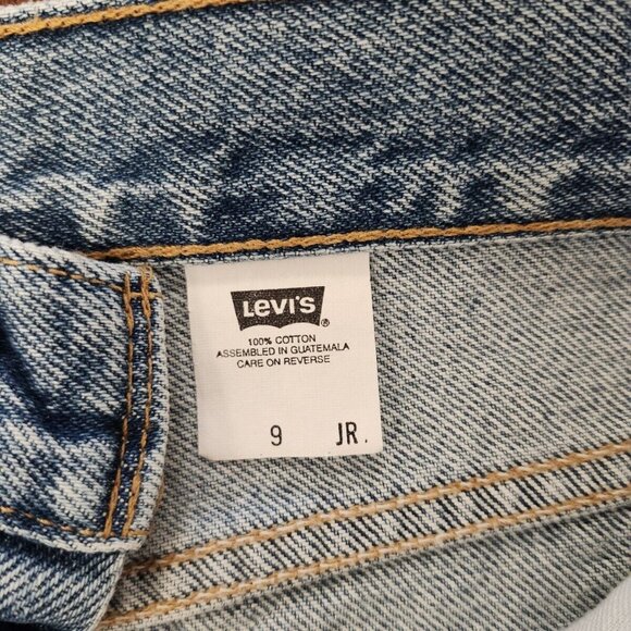 Levi's Juniors Size 9 Denim Jean Shorts Y2k 90s Vintage - Picture 9 of 9